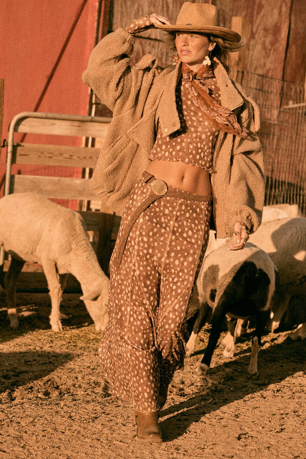Abilene Polka Dot Maxi Skirt