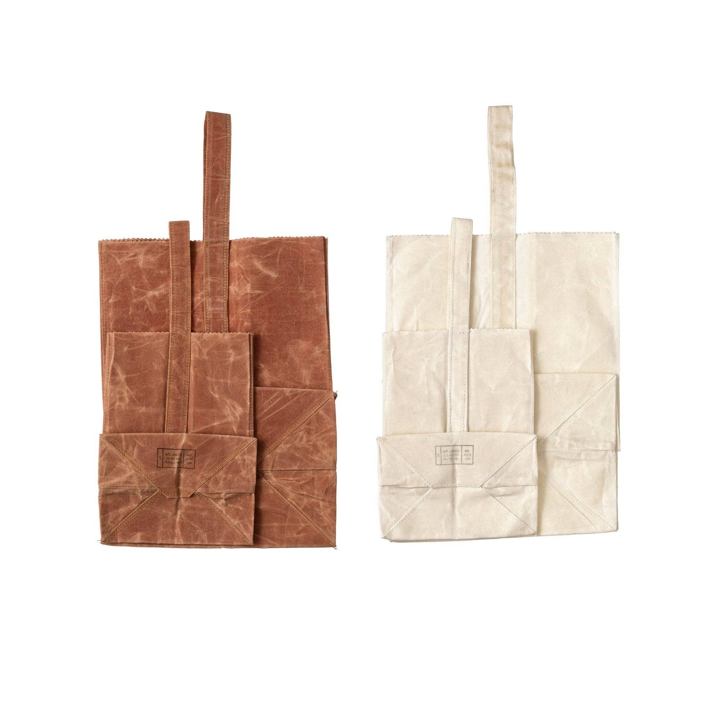GROCERY BAG WITH HANDLE: White / Extra Small