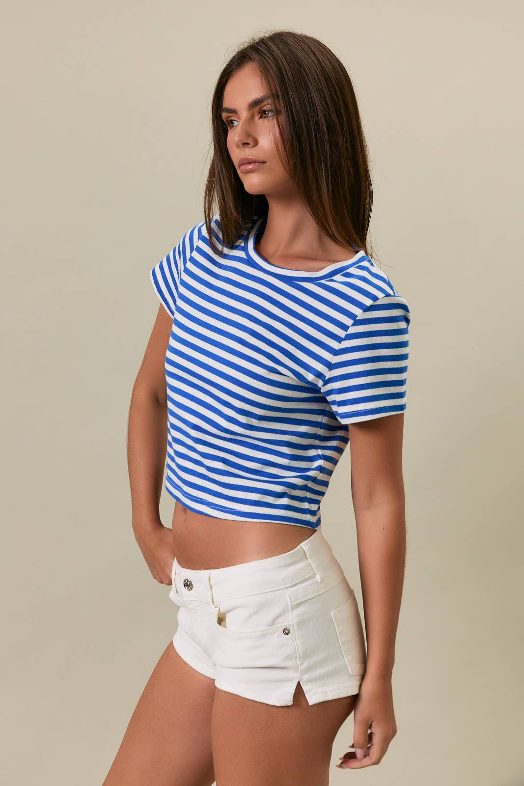 Short Sleeve Stripe Tee