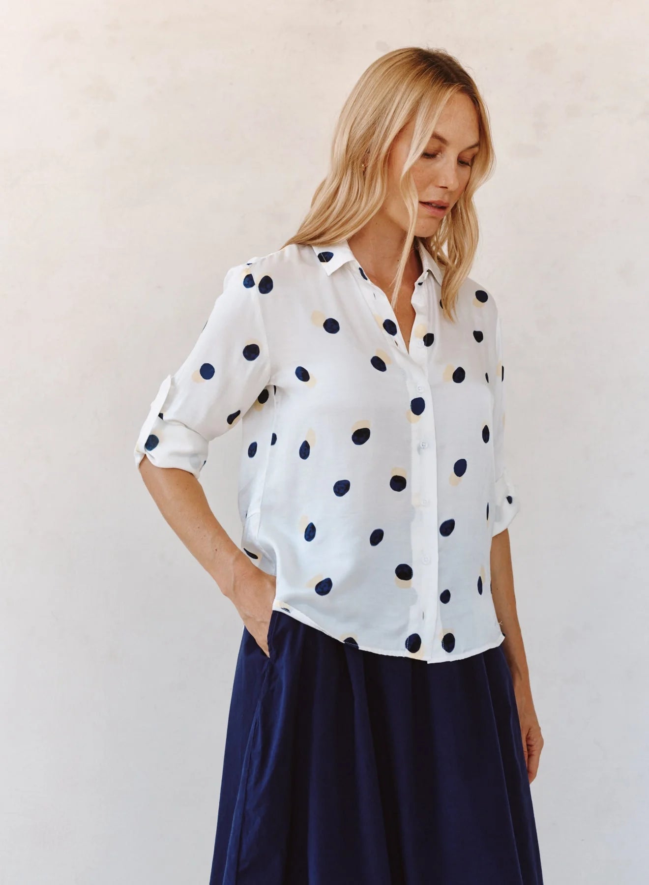 Bella Dahl Clean Split Back Button Down