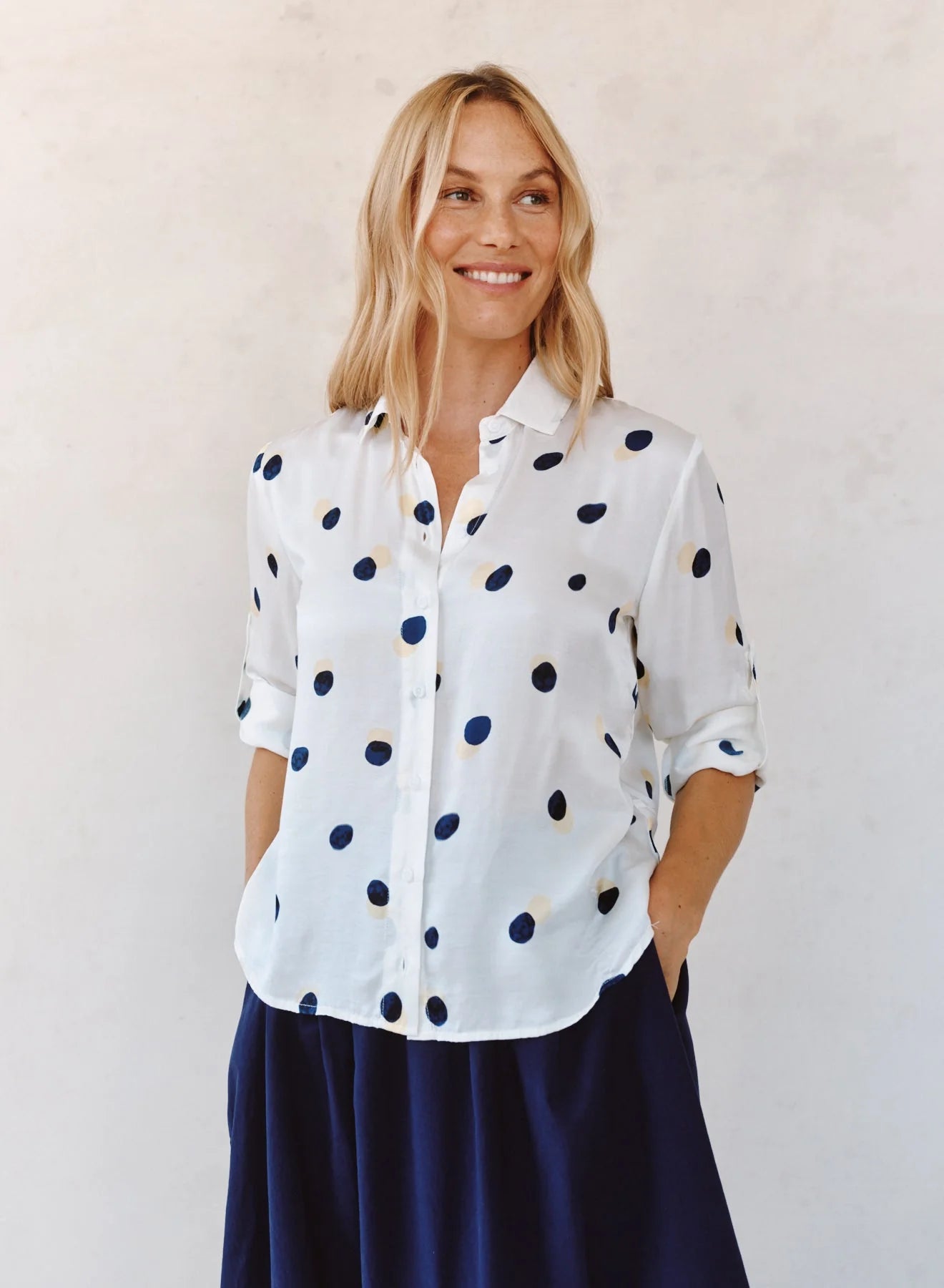 Bella Dahl Clean Split Back Button Down