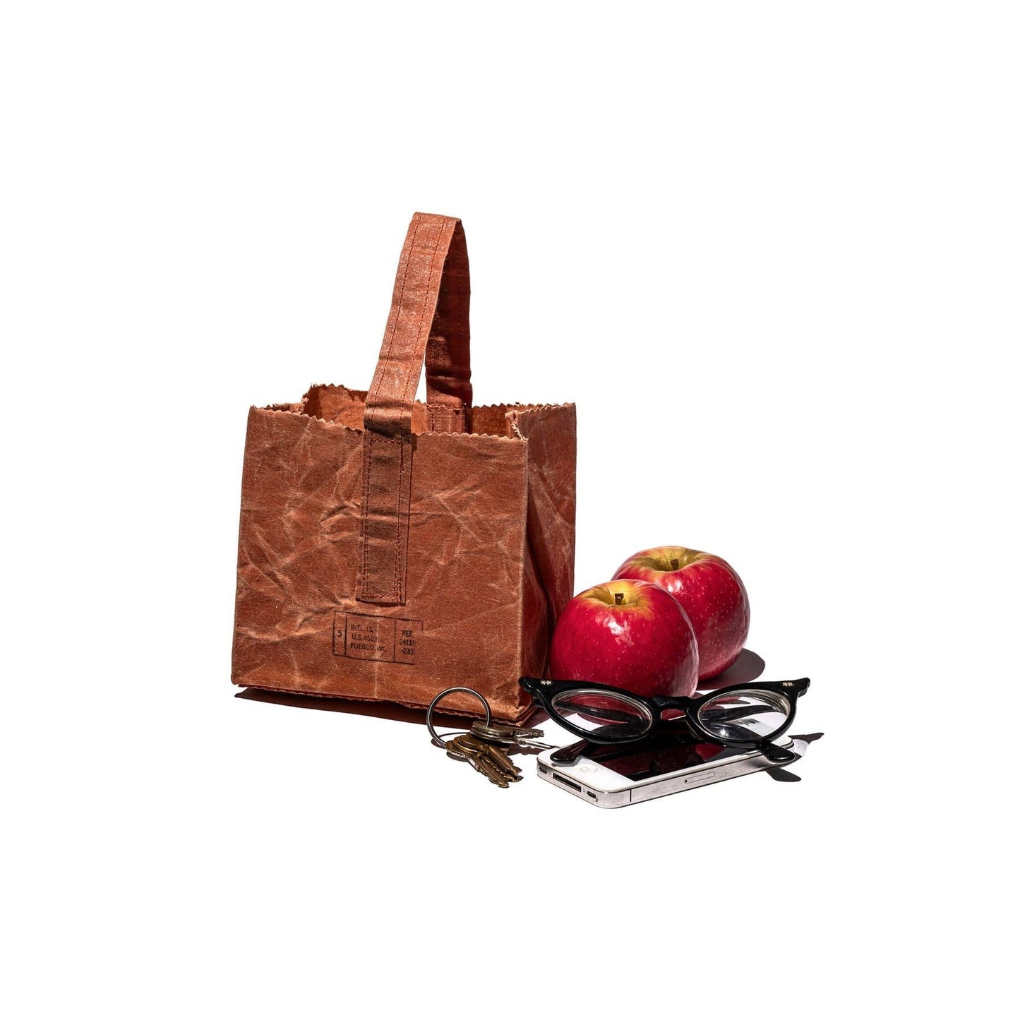 GROCERY BAG WITH HANDLE: White / Extra Small