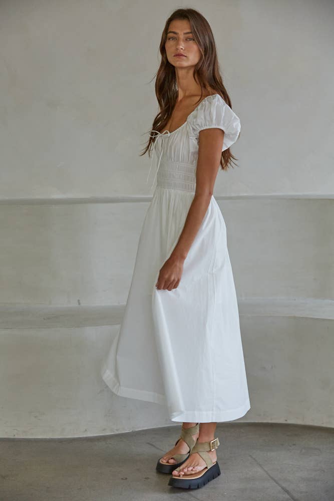 Sydney Cap Sleeve Midi Dress