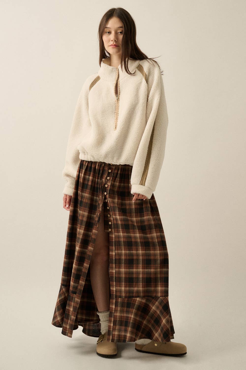 Polly Flannel Maxi Skirt