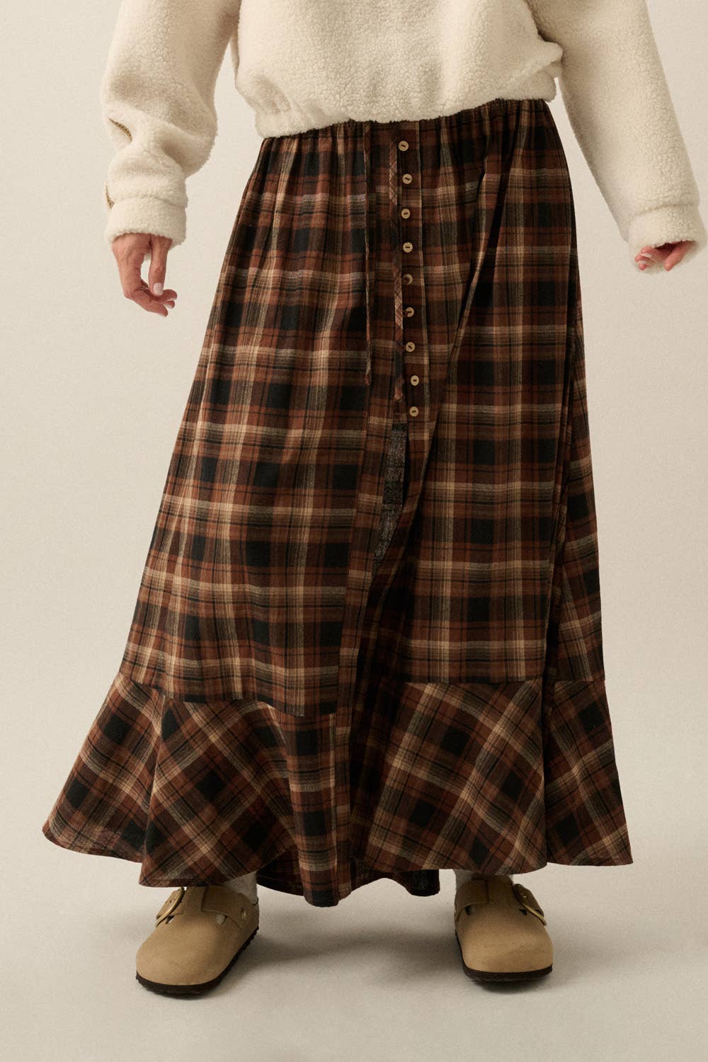 Polly Flannel Maxi Skirt