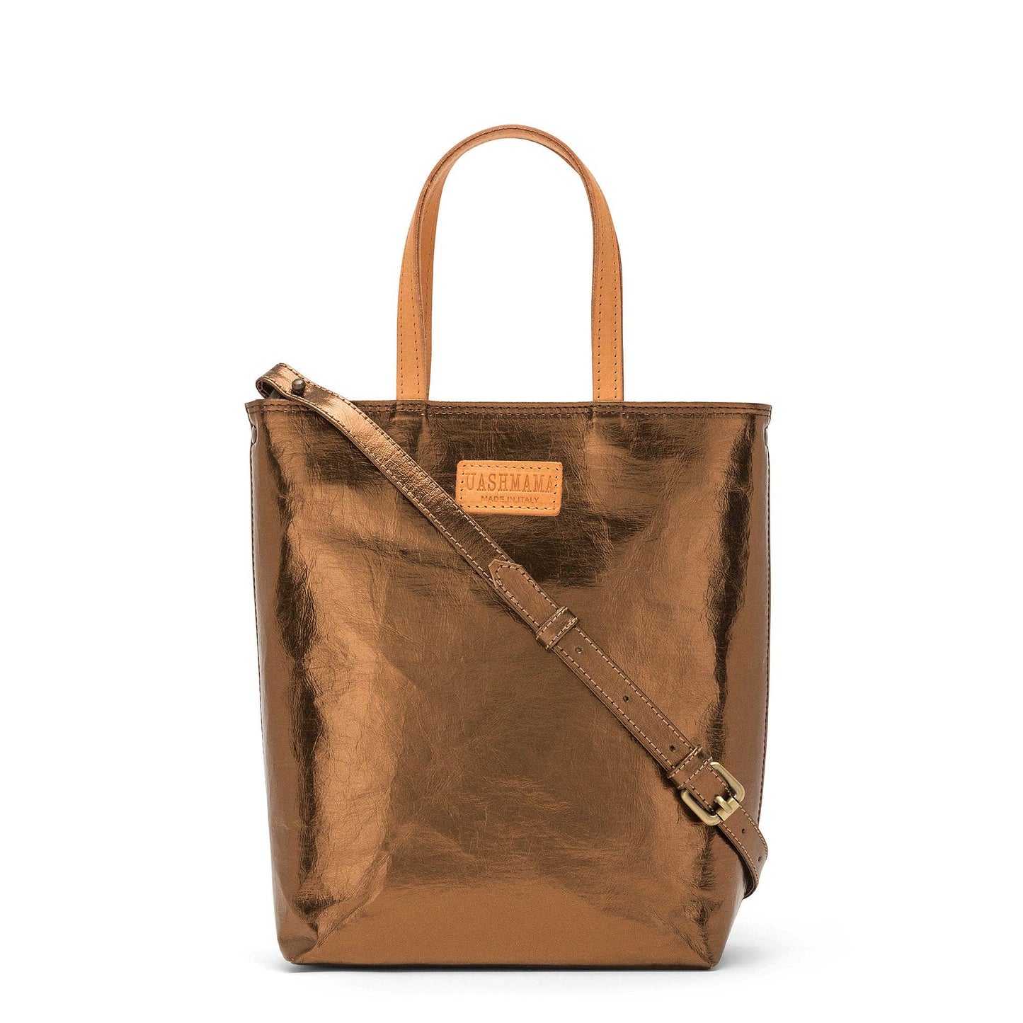 NINA CROSSBODY BAG: Woven Cuoio