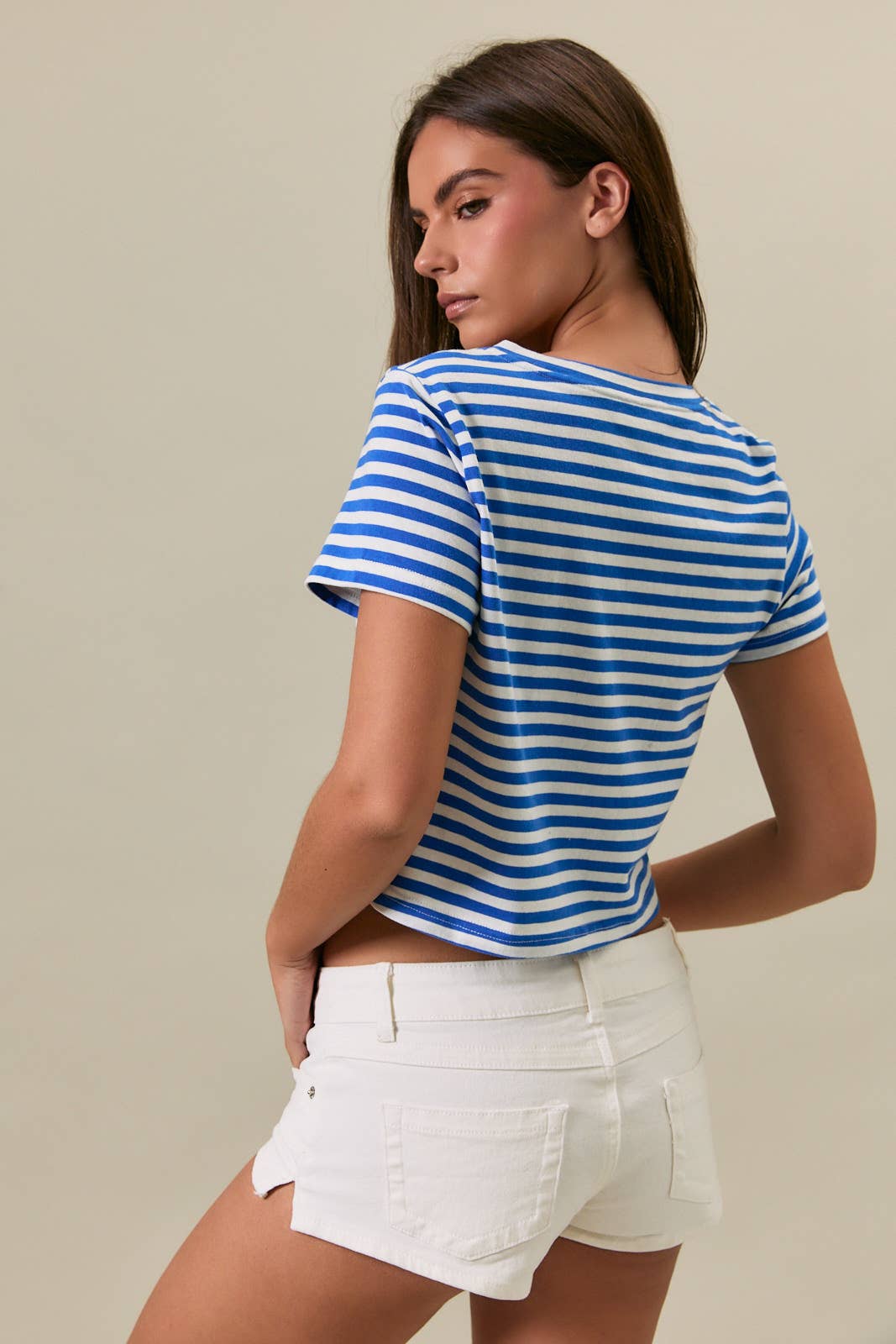 Short Sleeve Stripe Tee