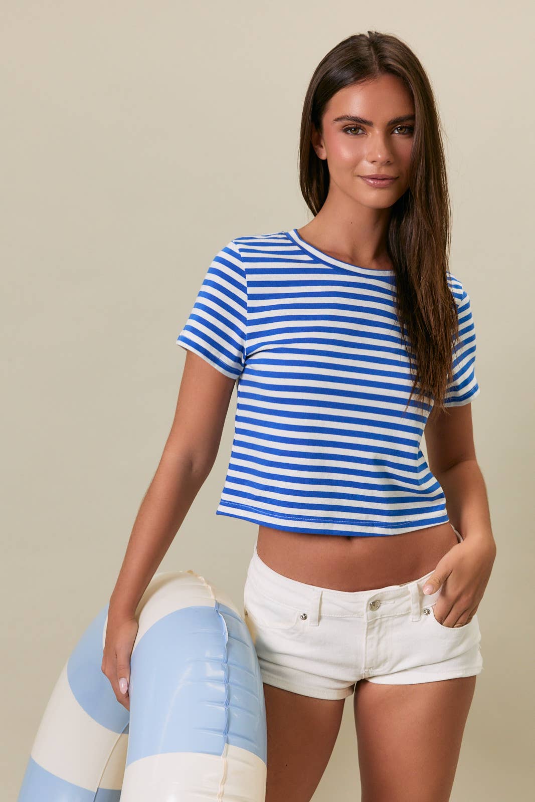 Short Sleeve Stripe Tee