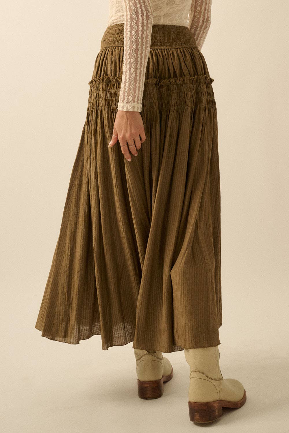 Greta Drop-Waist Maxi Skirt