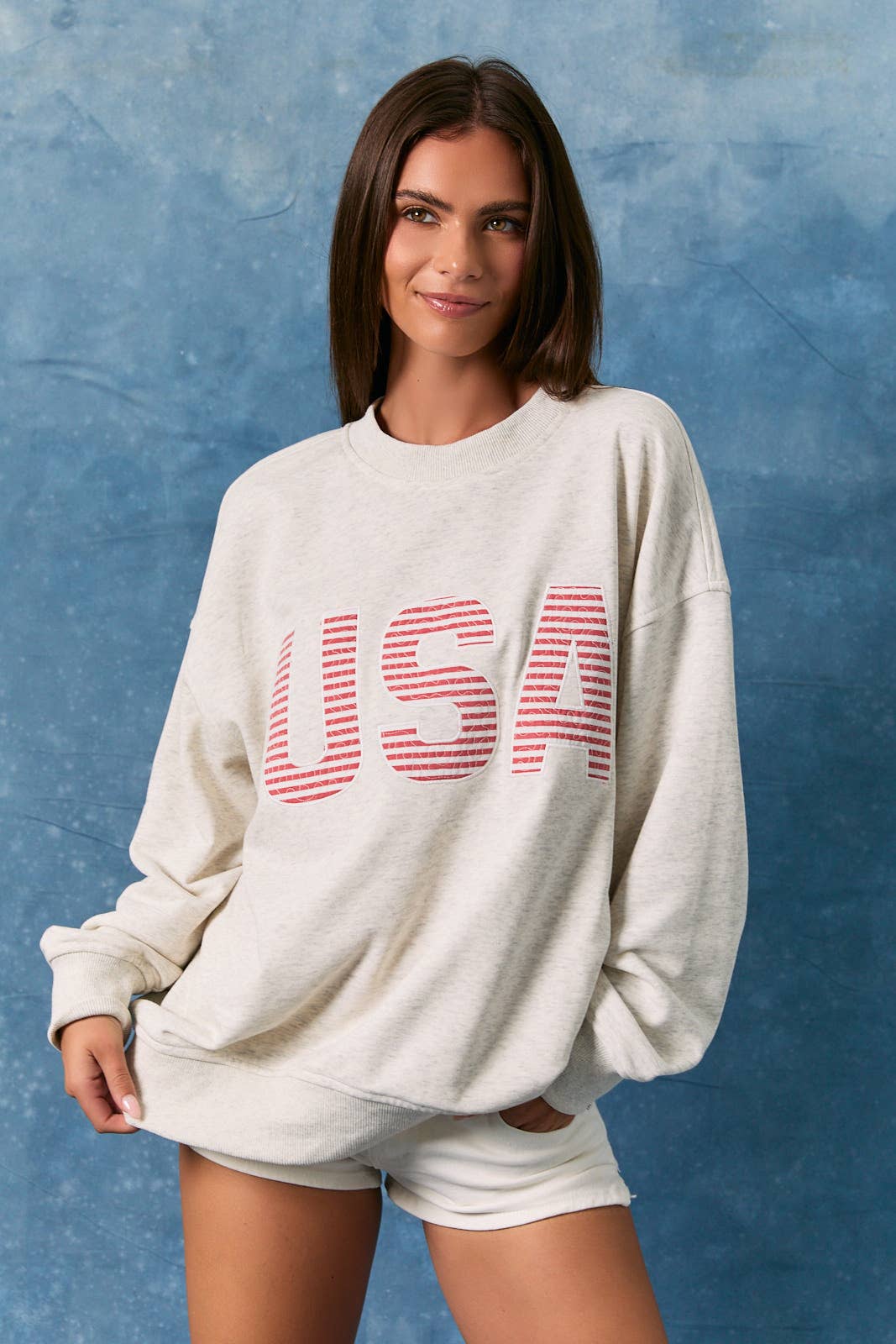"USA"  Oversized Sweatshirt