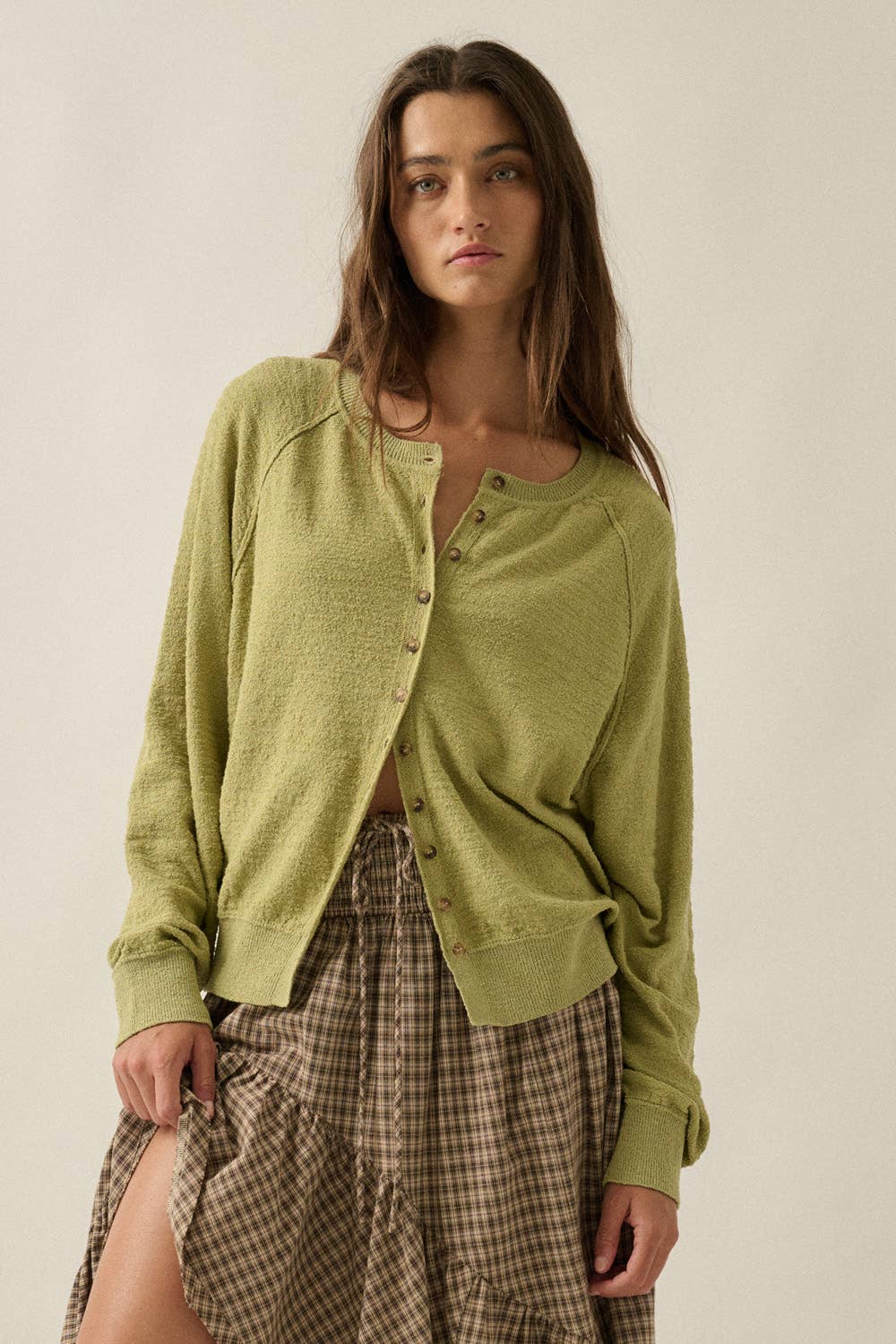 Sthef Solid Cardigan Sweater