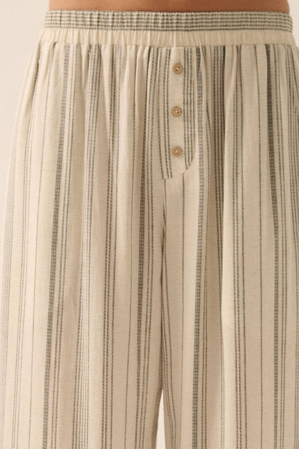 Casey Striped Wide-Leg Pants