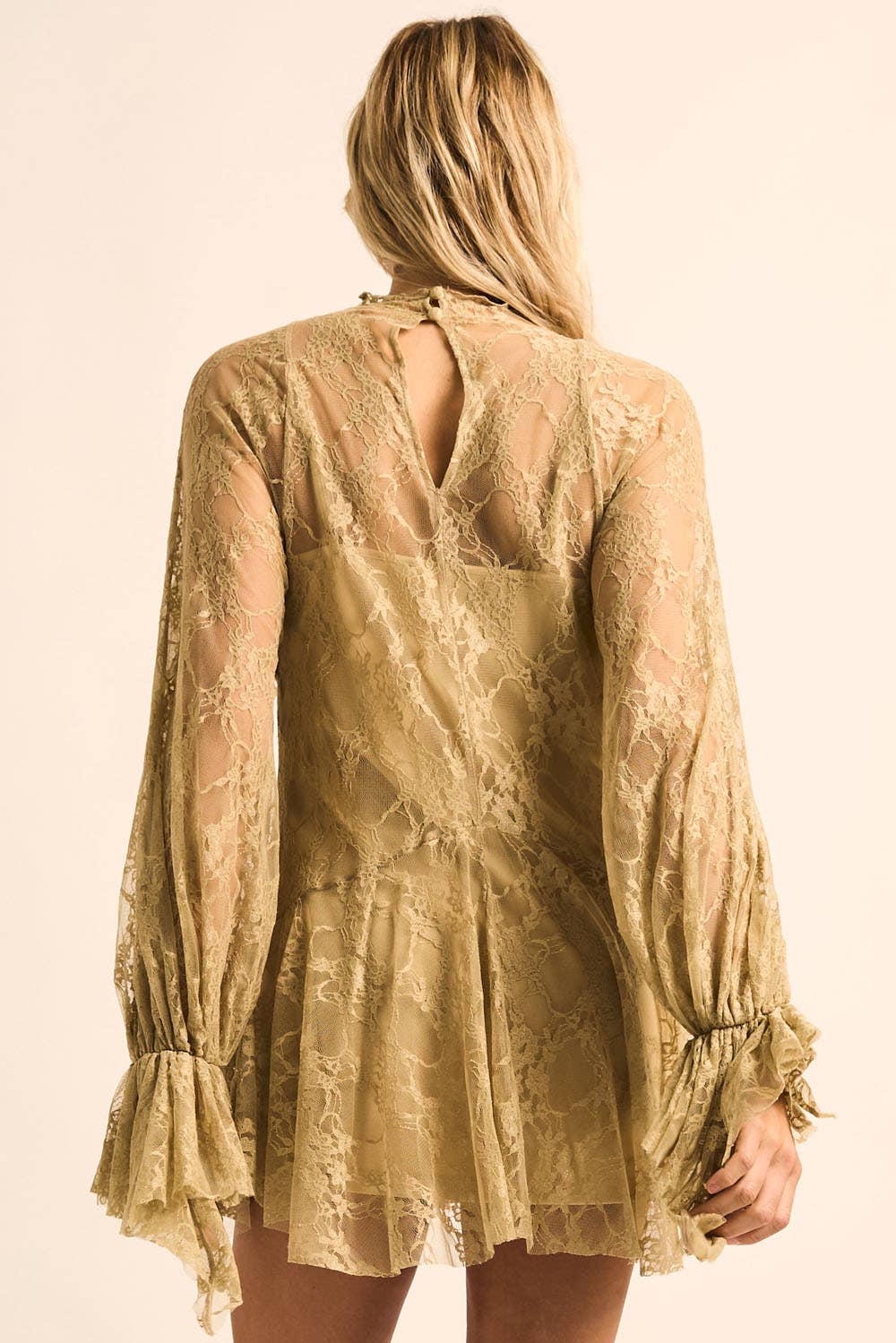 Lace Layered Mini Dress