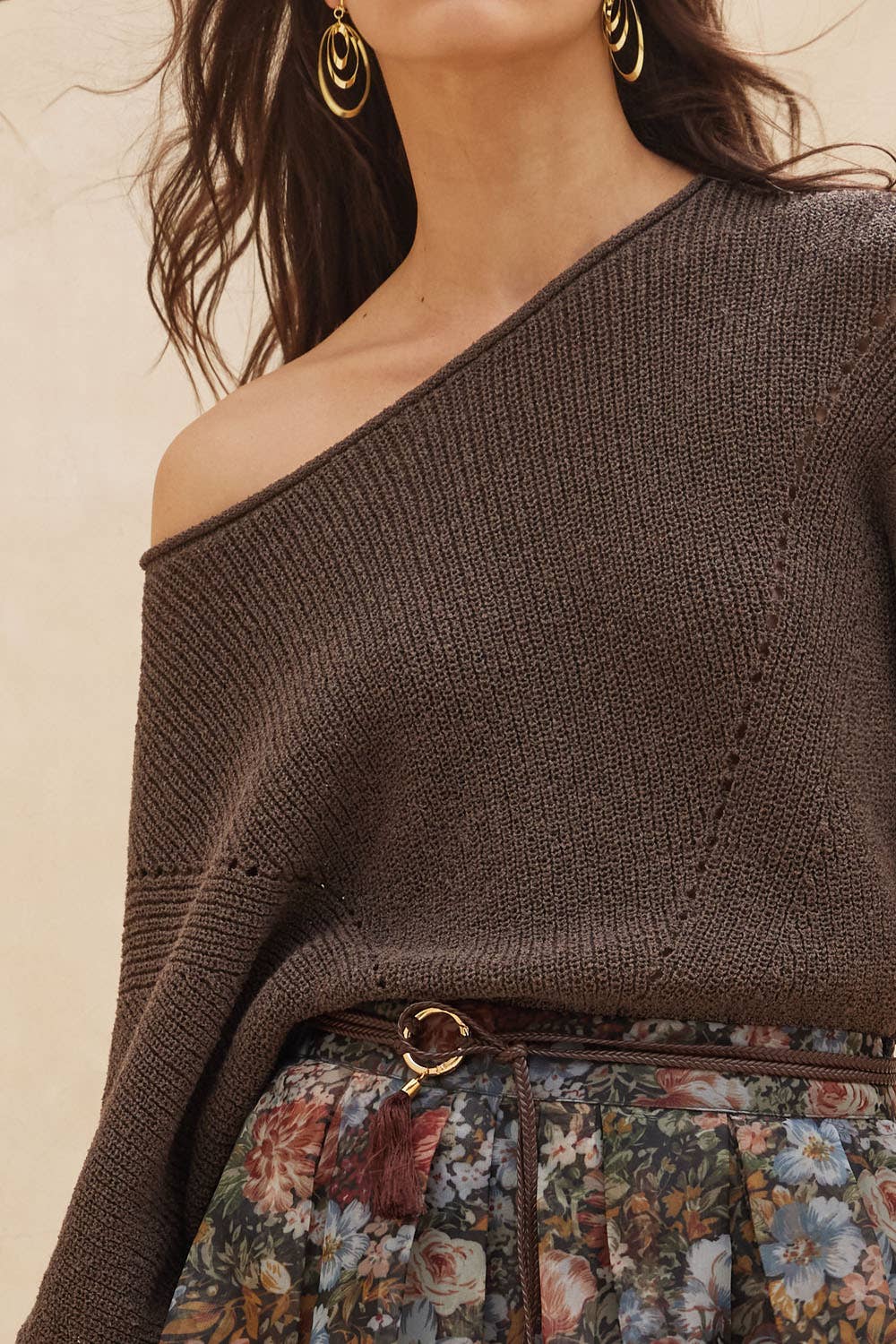 Coco Pointelle Knit Sweater