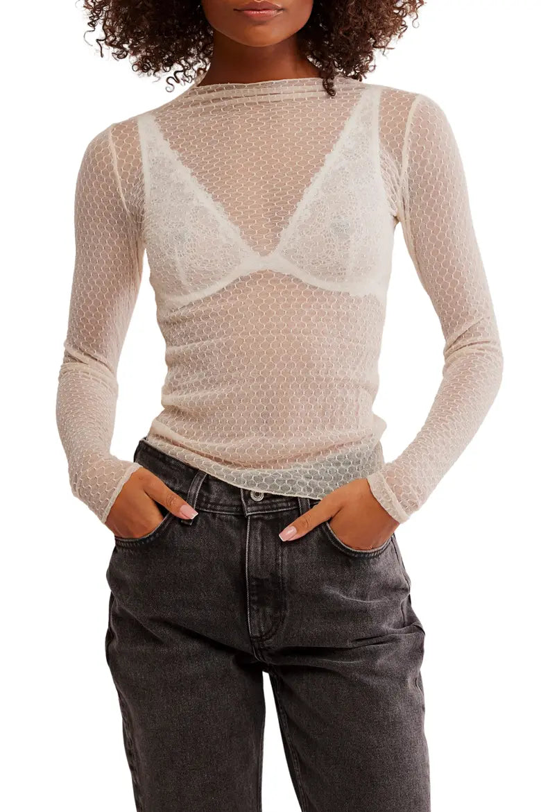 Free People Minding My Business Top