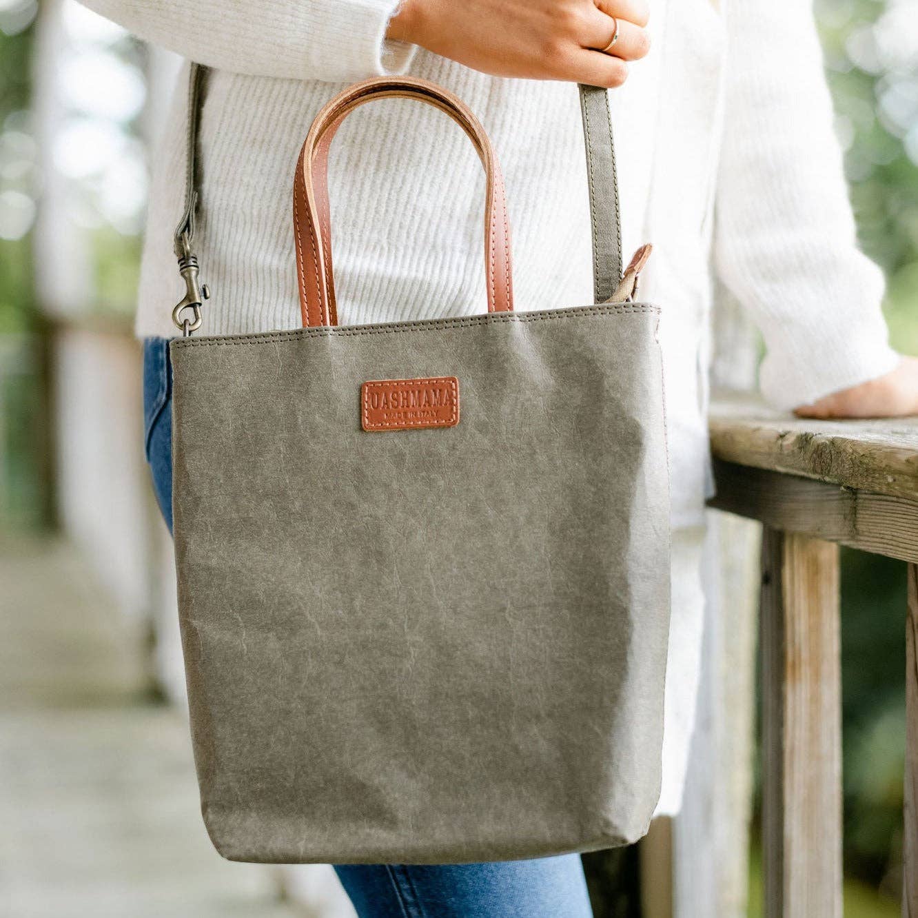 NINA CROSSBODY BAG: Woven Cuoio