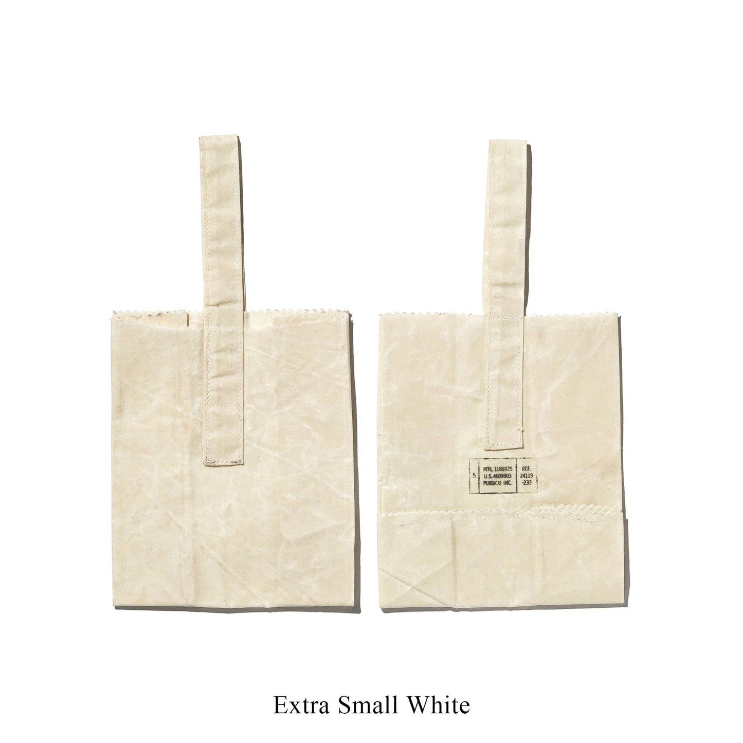 GROCERY BAG WITH HANDLE: White / Extra Small