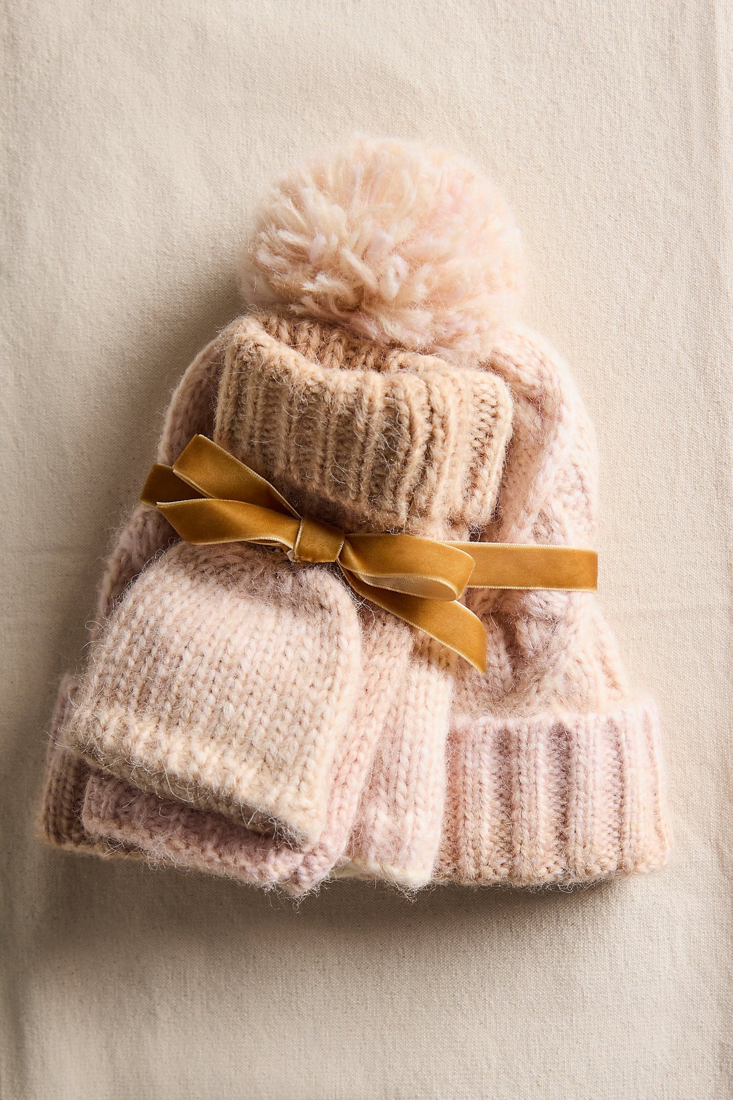 Free People Rainbow Run Hat + Gloves