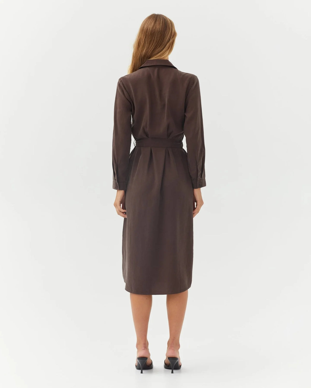 Bella Dahl Patch Pocket Maxi Shirt Dress