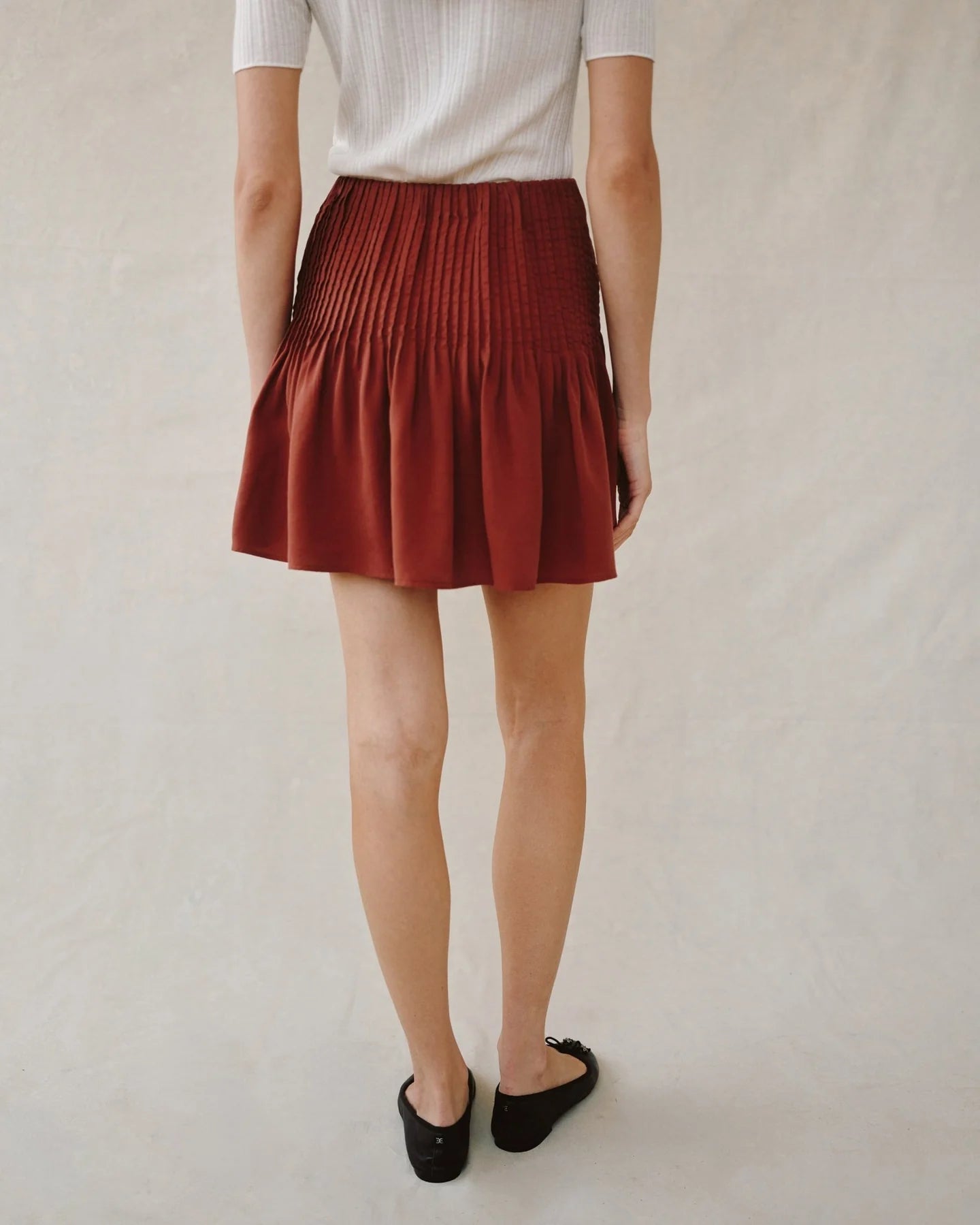 Bella Dahl Pintuck Mini Skirt