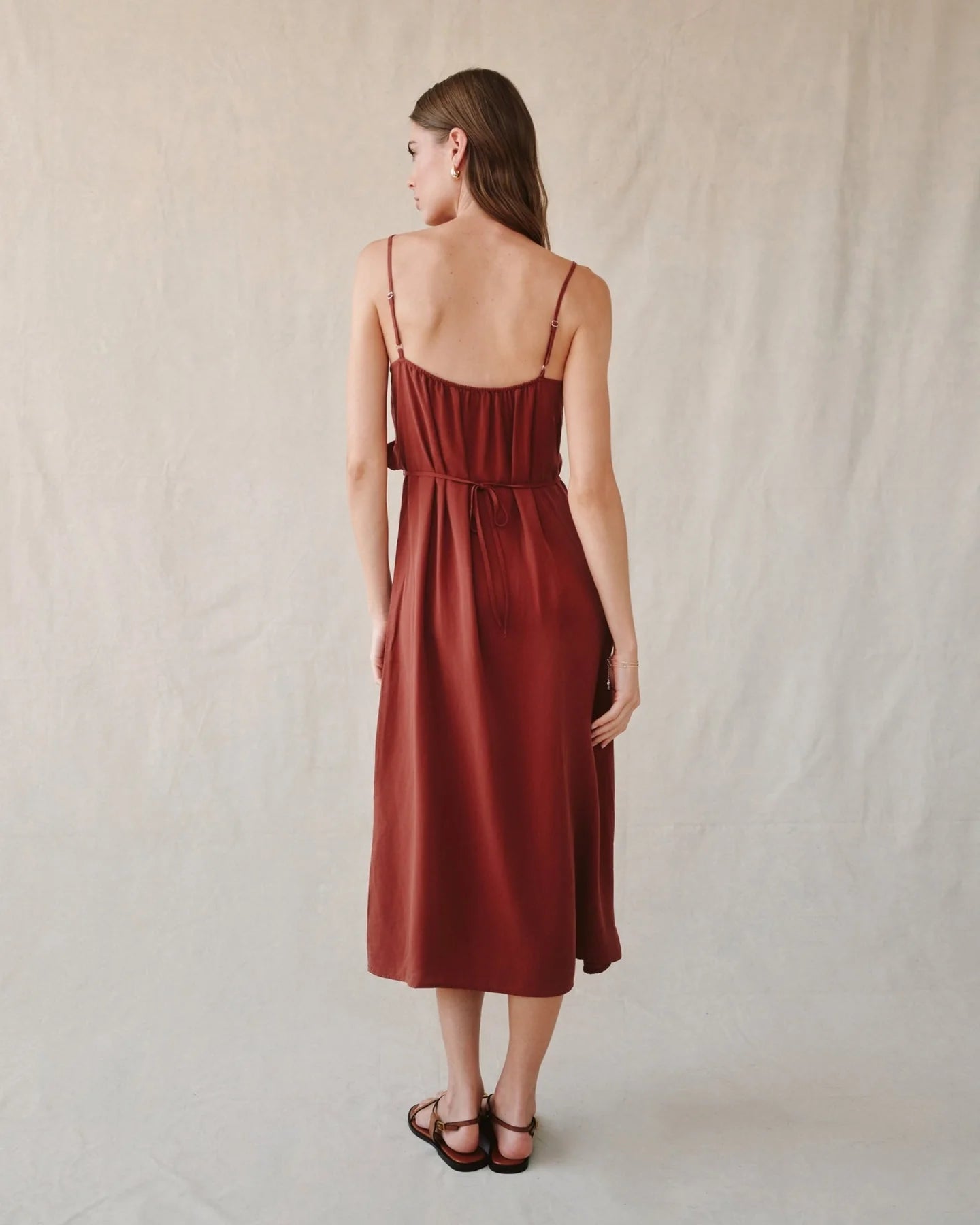 Bella Dahl Ruffle Cami Midi Dres