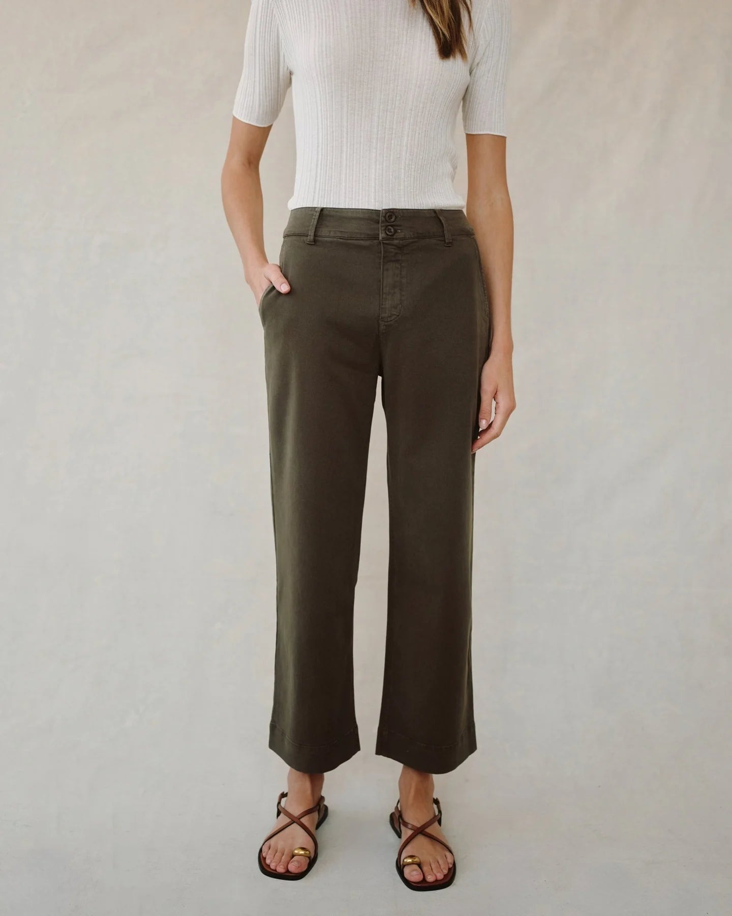 Bella Dahl Saige Wide Leg Cropped Pant