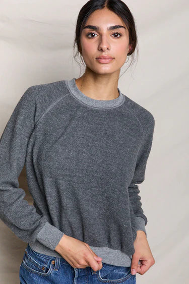 Ziggy Inside Out Fleece Long Sleeve Crewneck Sweatshirt